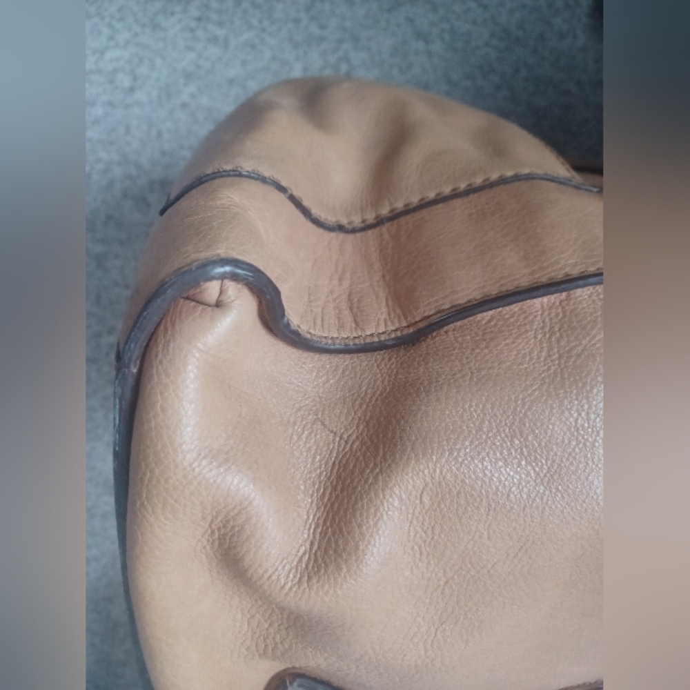 Fossil Knox Tan Leather Tote xl - Picture 8 of 8